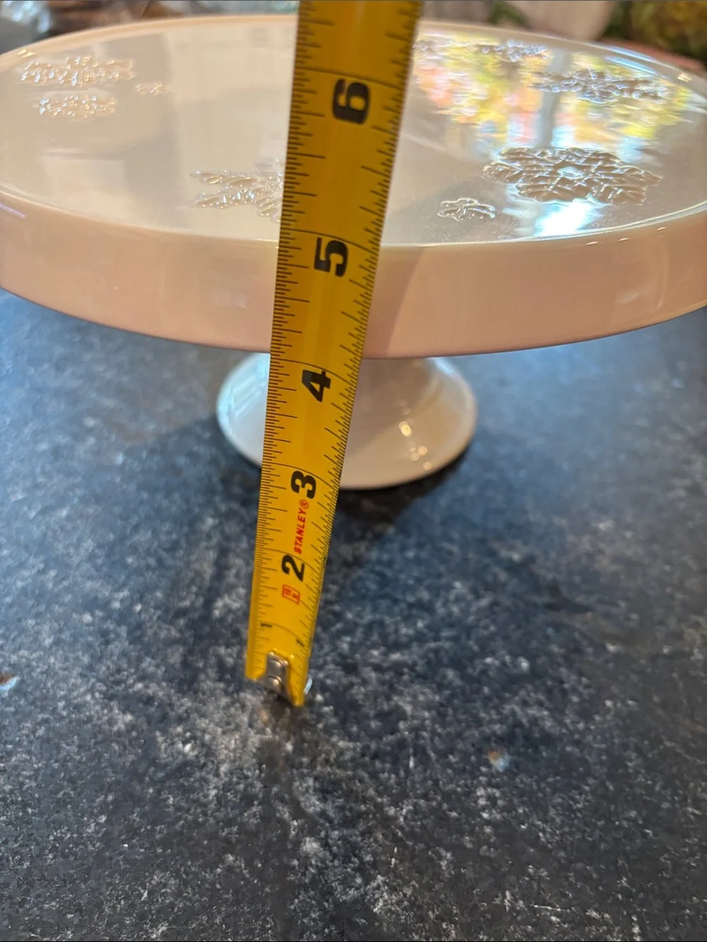 Hallmark Christmas cake plate stand